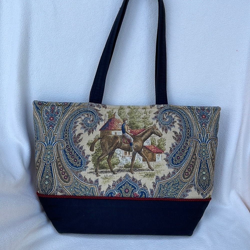 By Marilyn Vintage Tapestry look tote